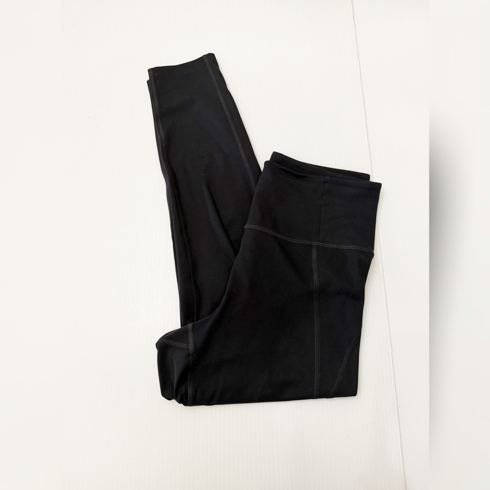 Girlfriend Collective Black High-Waisted Leggings - S